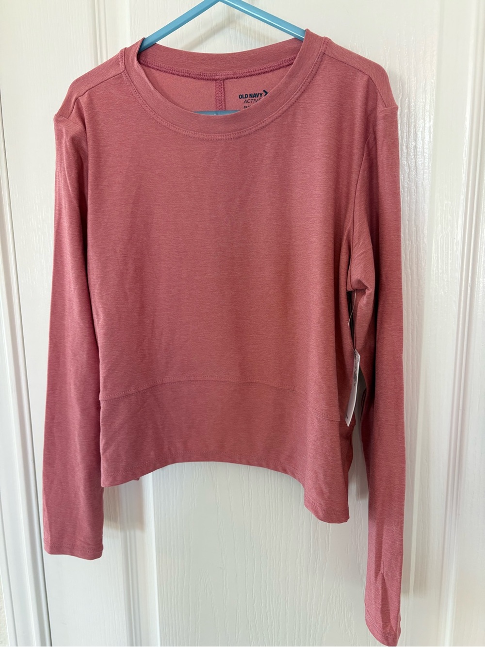 Old Navy Long-Sleeve Crewneck Top - Dusty Rose Pink